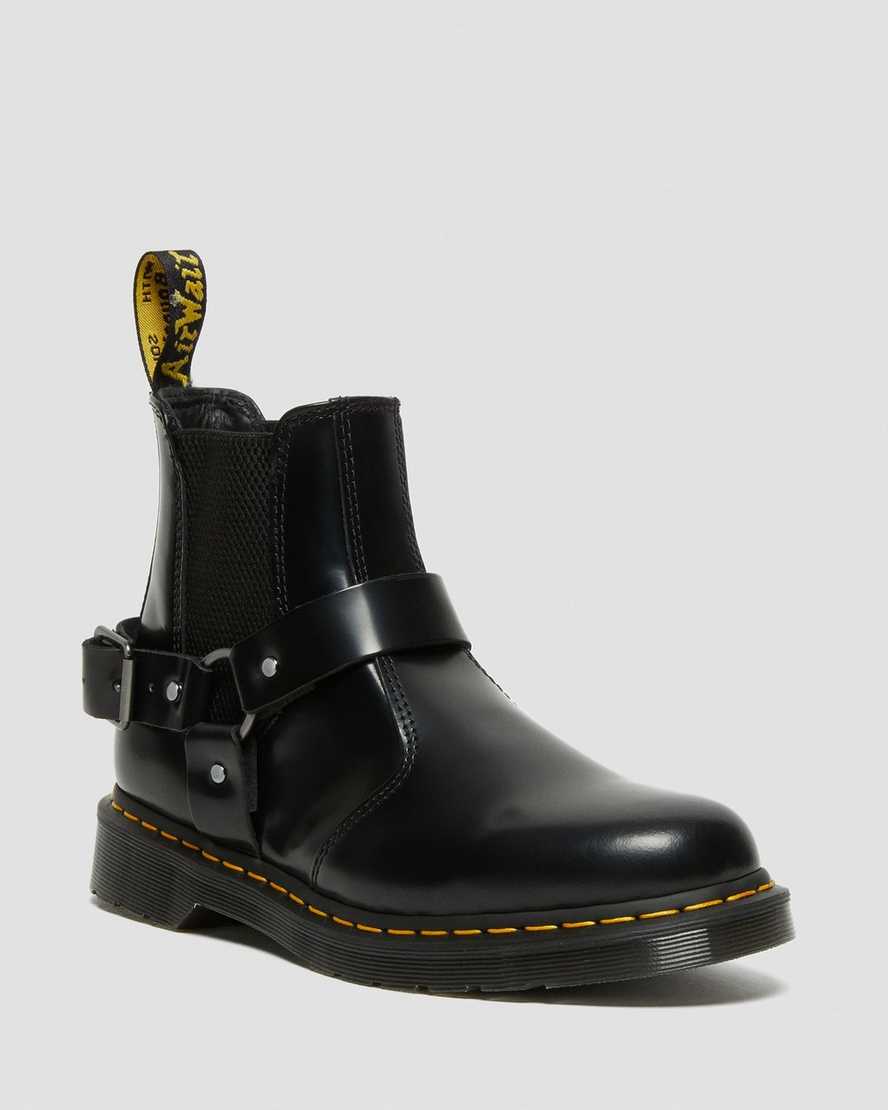 Dr. Martens Wincox Smooth Nahka Buckle Naisten Chelsea Nilkkurit - Mustat Nilkkurit [054-WDBTIM]